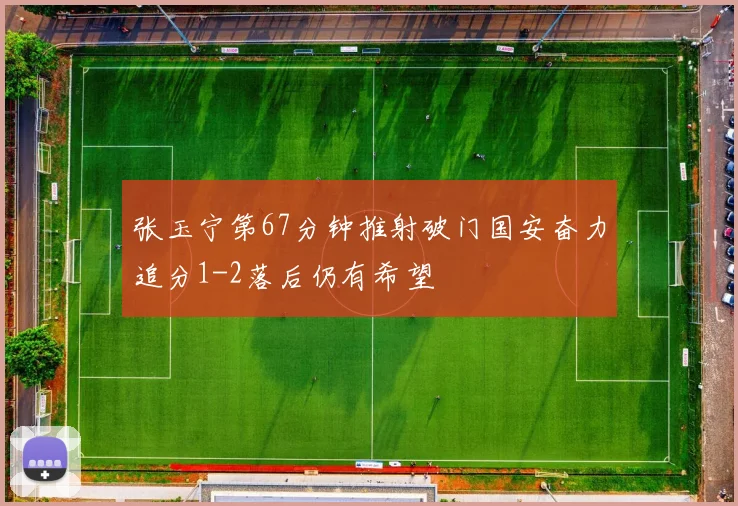 张玉宁第67分钟推射破门国安奋力追分1-2落后仍有希望